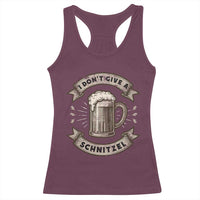 Funny Oktoberfest Racerback Tank Top I Dont Give A Schnitzel German Beer Wurst - Wonder Print Shop