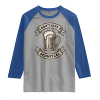 Funny Oktoberfest Raglan Shirt I Dont Give A Schnitzel German Beer Wurst - Wonder Print Shop