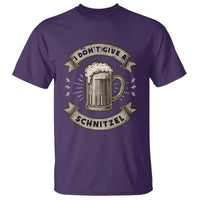 Funny Oktoberfest T Shirt I Dont Give A Schnitzel German Beer Wurst - Wonder Print Shop