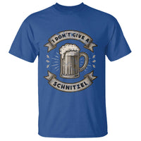 Funny Oktoberfest T Shirt I Dont Give A Schnitzel German Beer Wurst - Wonder Print Shop