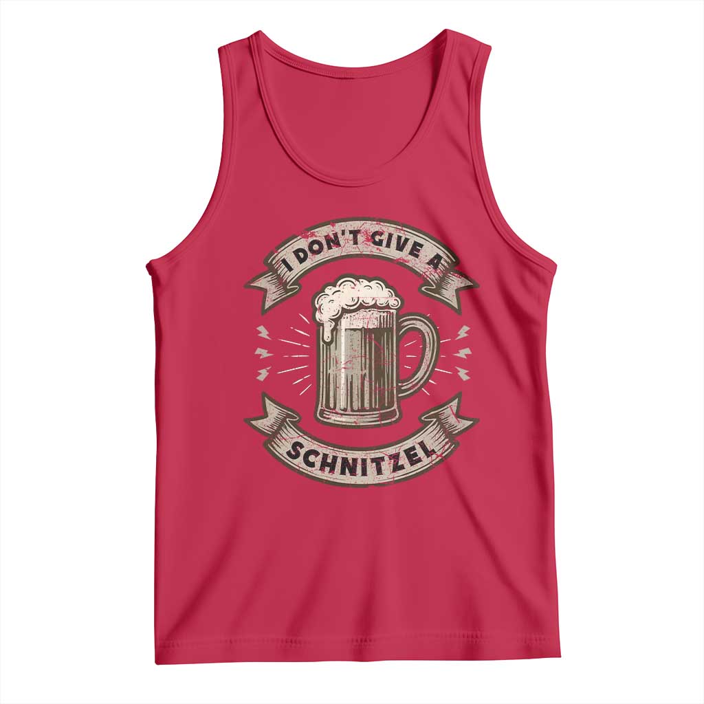 Funny Oktoberfest Tank Top I Dont Give A Schnitzel German Beer Wurst - Wonder Print Shop