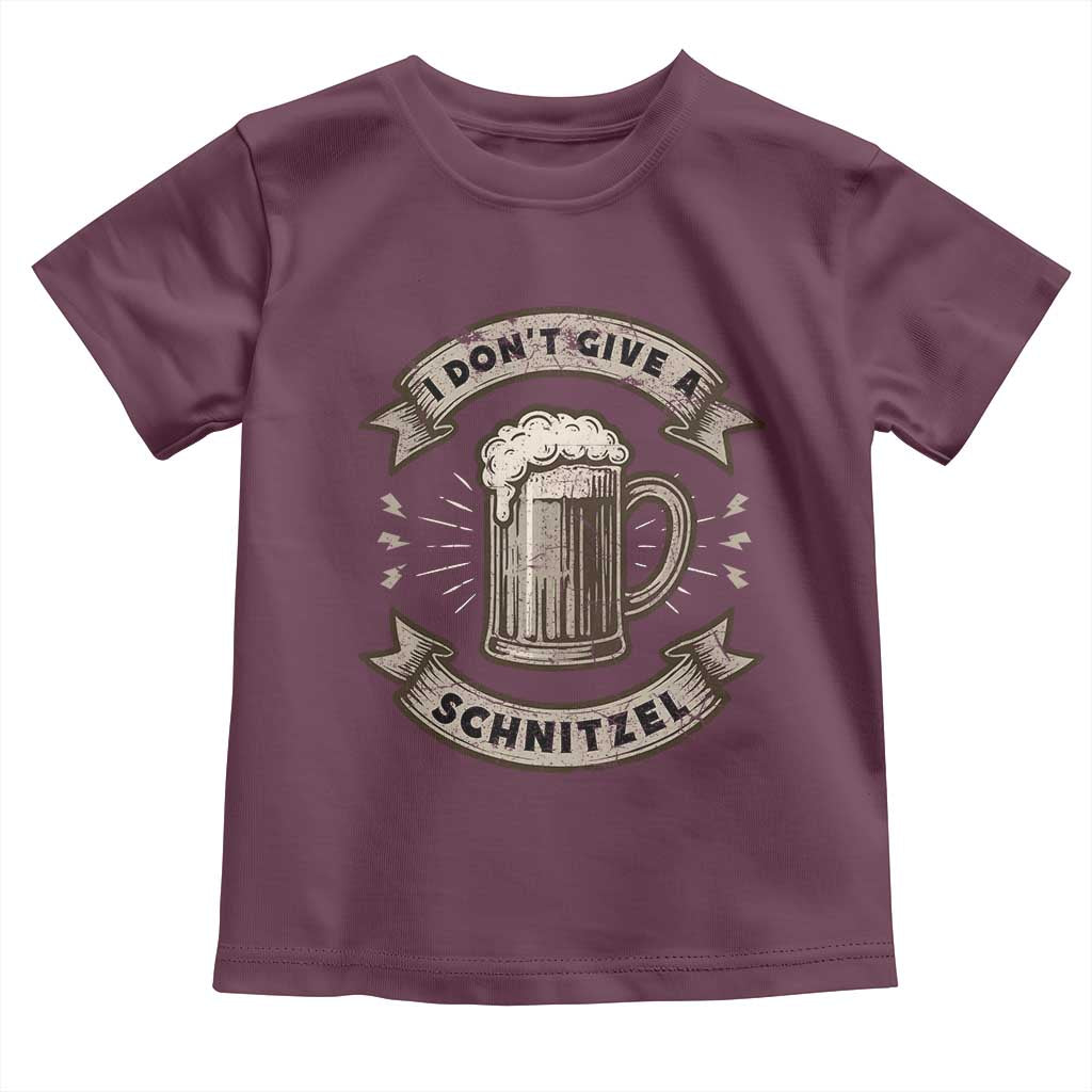 Funny Oktoberfest Toddler T Shirt I Dont Give A Schnitzel German Beer Wurst - Wonder Print Shop