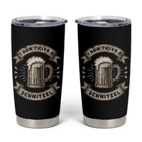 Funny Oktoberfest Tumbler Cup I Dont Give A Schnitzel German Beer Wurst - Wonder Print Shop