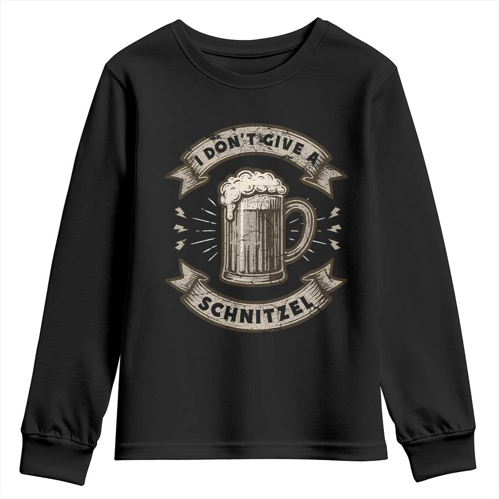 Funny Oktoberfest Youth Sweatshirt I Dont Give A Schnitzel German Beer Wurst - Wonder Print Shop