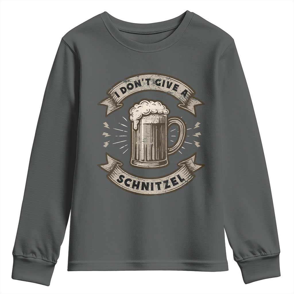 Funny Oktoberfest Youth Sweatshirt I Dont Give A Schnitzel German Beer Wurst - Wonder Print Shop