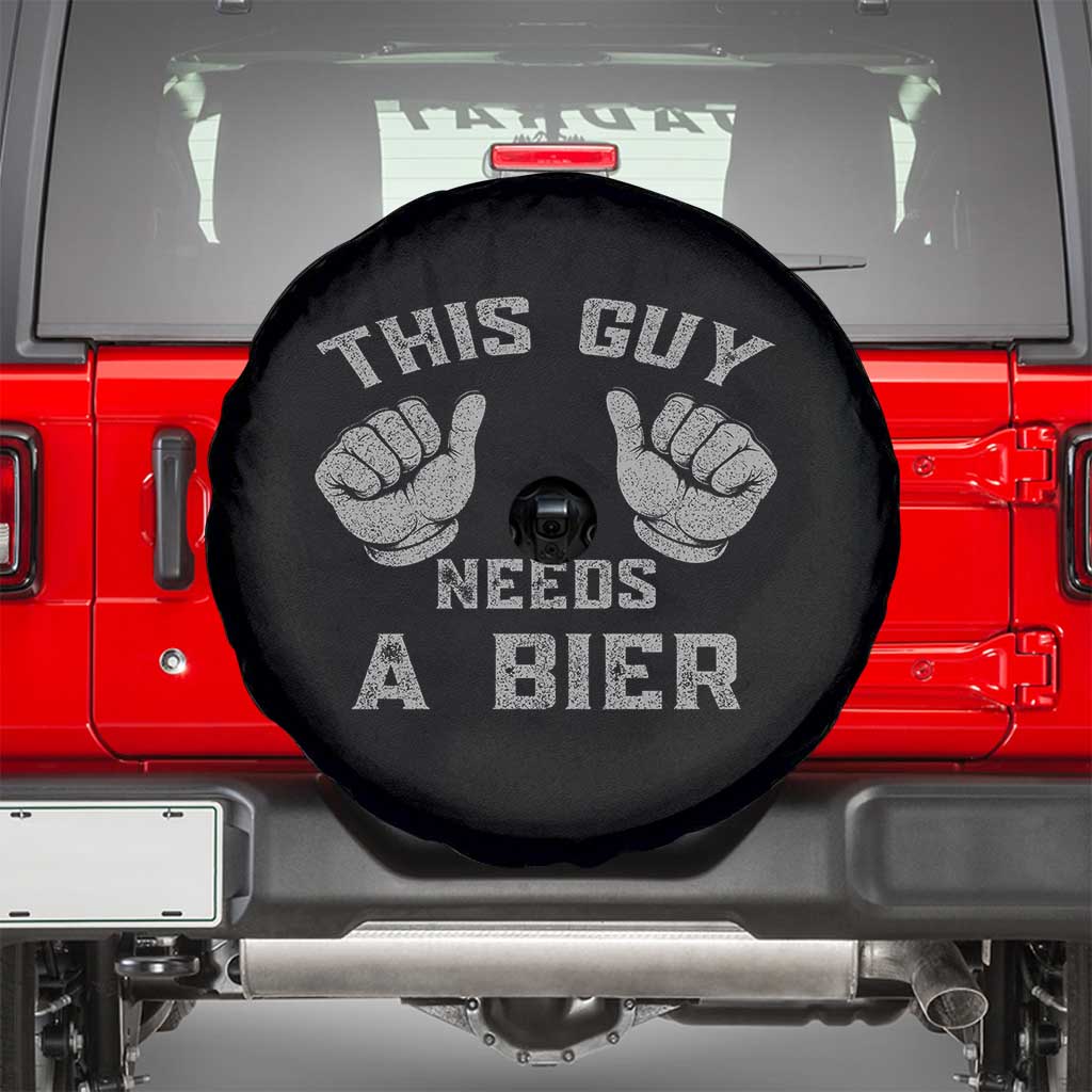 This Guy Needs A Bier Oktoberfest Spare Tire Cover Funny Mens Drinking Gift - Wonder Print Shop