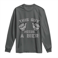 This Guy Needs A Bier Oktoberfest Long Sleeve Shirt Funny Mens Drinking Gift - Wonder Print Shop