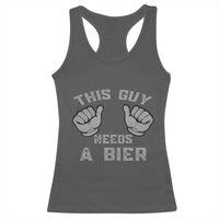 This Guy Needs A Bier Oktoberfest Racerback Tank Top Funny Mens Drinking Gift - Wonder Print Shop