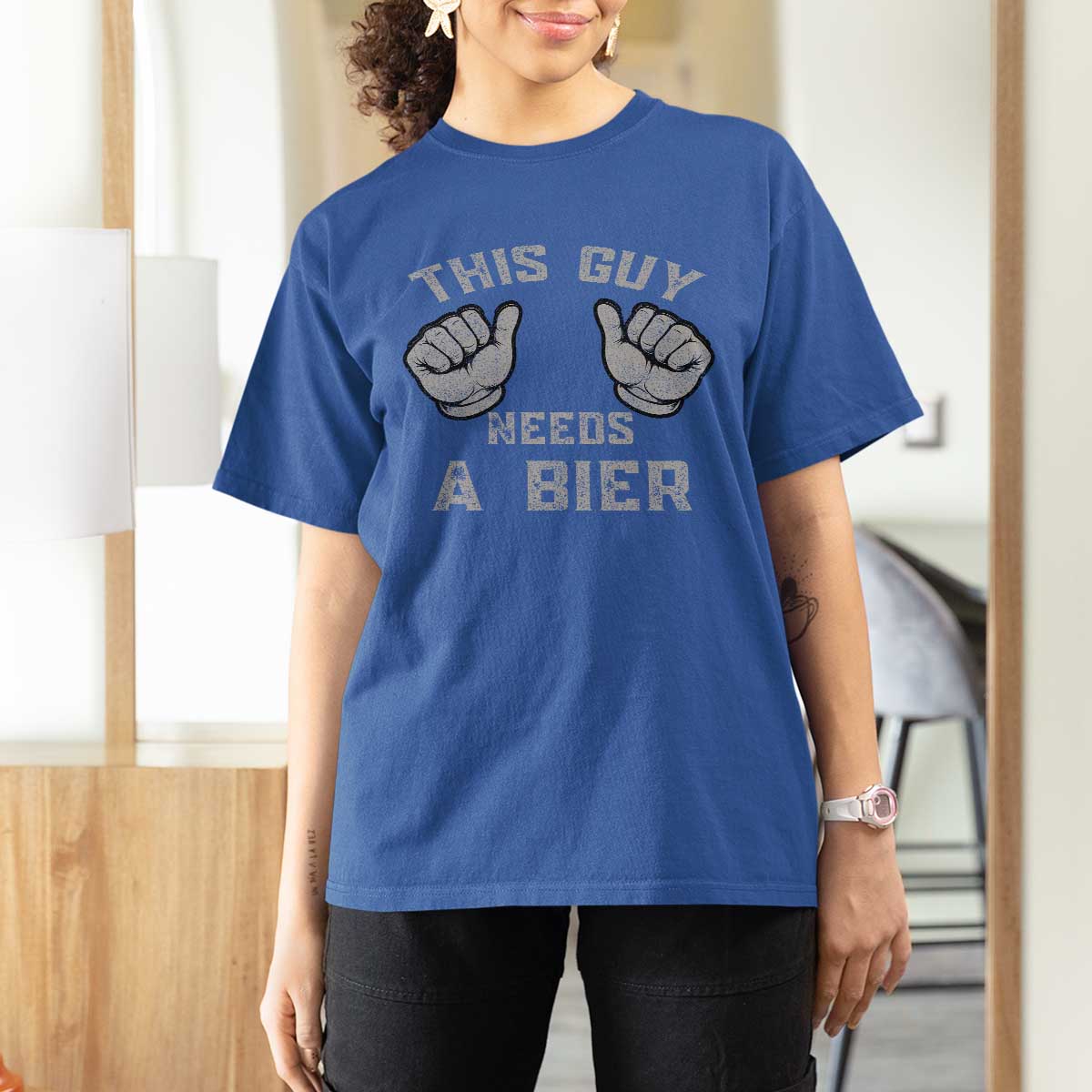 This Guy Needs A Bier Oktoberfest T Shirt For Women Funny Mens Drinking Gift - Wonder Print Shop