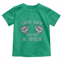 This Guy Needs A Bier Oktoberfest Toddler T Shirt Funny Mens Drinking Gift - Wonder Print Shop