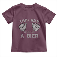 This Guy Needs A Bier Oktoberfest Toddler T Shirt Funny Mens Drinking Gift - Wonder Print Shop