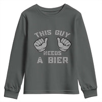 This Guy Needs A Bier Oktoberfest Youth Sweatshirt Funny Mens Drinking Gift - Wonder Print Shop