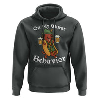 Oktoberfest On My Wurst Behavior Hoodie Funny German - Wonder Print Shop