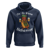Oktoberfest On My Wurst Behavior Hoodie Funny German - Wonder Print Shop