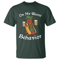 Oktoberfest On My Wurst Behavior T Shirt Funny German - Wonder Print Shop
