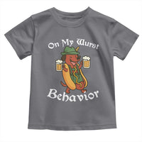 Oktoberfest On My Wurst Behavior Toddler T Shirt Funny German - Wonder Print Shop