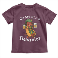 Oktoberfest On My Wurst Behavior Toddler T Shirt Funny German - Wonder Print Shop