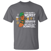 Funny Oktoberfest T Shirt On My Wurst Behavior Sarcastic German - Wonder Print Shop