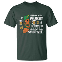 Funny Oktoberfest T Shirt On My Wurst Behavior Sarcastic German - Wonder Print Shop