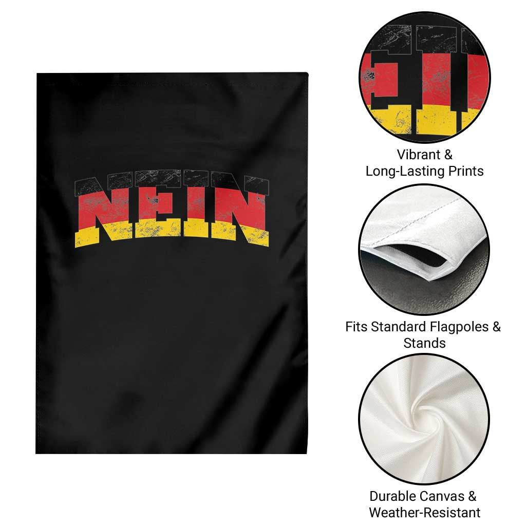 Nein Germany Garden Flag No Saying Funny German Flag Oktoberfest - Wonder Print Shop