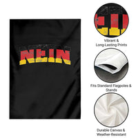 Nein Germany Garden Flag No Saying Funny German Flag Oktoberfest - Wonder Print Shop