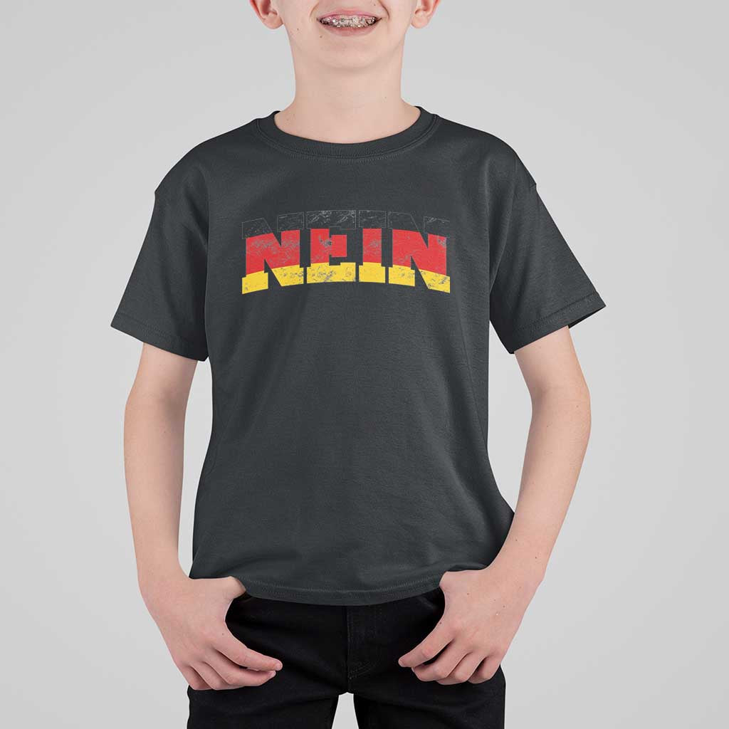 Nein Germany T Shirt For Kid No Saying Funny German Flag Oktoberfest - Wonder Print Shop