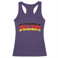 Nein Germany Racerback Tank Top No Saying Funny German Flag Oktoberfest - Wonder Print Shop