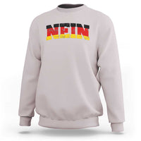 Nein Germany Sweatshirt No Saying Funny German Flag Oktoberfest - Wonder Print Shop