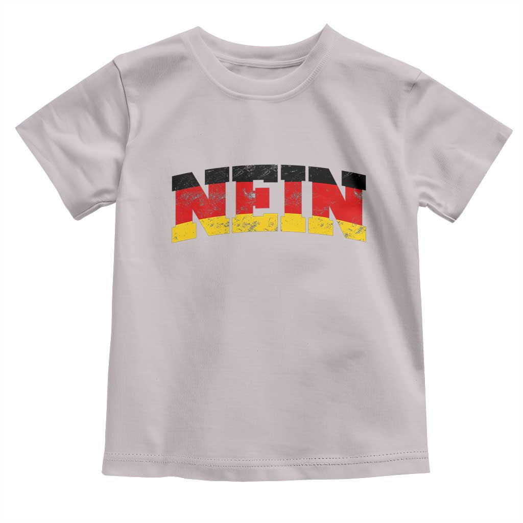 Nein Germany Toddler T Shirt No Saying Funny German Flag Oktoberfest - Wonder Print Shop