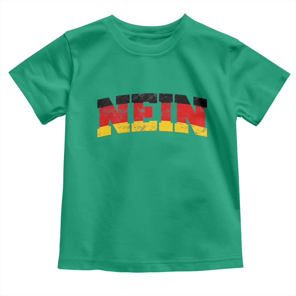 Nein Germany Toddler T Shirt No Saying Funny German Flag Oktoberfest - Wonder Print Shop