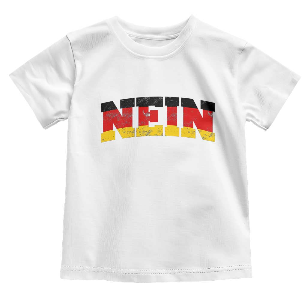 Nein Germany Toddler T Shirt No Saying Funny German Flag Oktoberfest - Wonder Print Shop