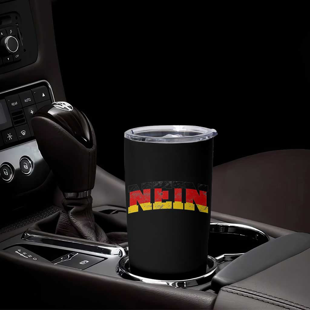 Nein Germany Tumbler Cup No Saying Funny German Flag Oktoberfest - Wonder Print Shop