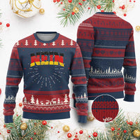 Nein Germany Knitted Sweatshirt No Saying Funny German Flag Oktoberfest - Wonder Print Shop