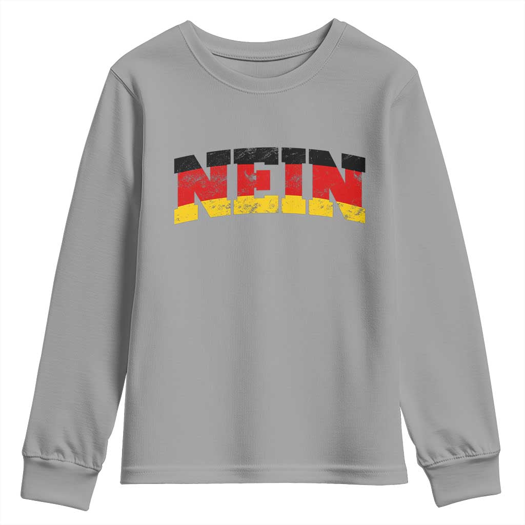 Nein Germany Youth Sweatshirt No Saying Funny German Flag Oktoberfest - Wonder Print Shop