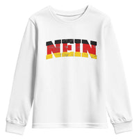 Nein Germany Youth Sweatshirt No Saying Funny German Flag Oktoberfest - Wonder Print Shop
