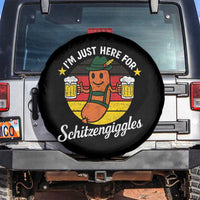 Funny Oktoberfest Spare Tire Cover Just Here for Schitzengiggles German Flag - Wonder Print Shop