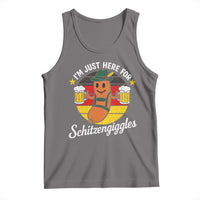 Funny Oktoberfest Tank Top Just Here for Schitzengiggles German Flag - Wonder Print Shop