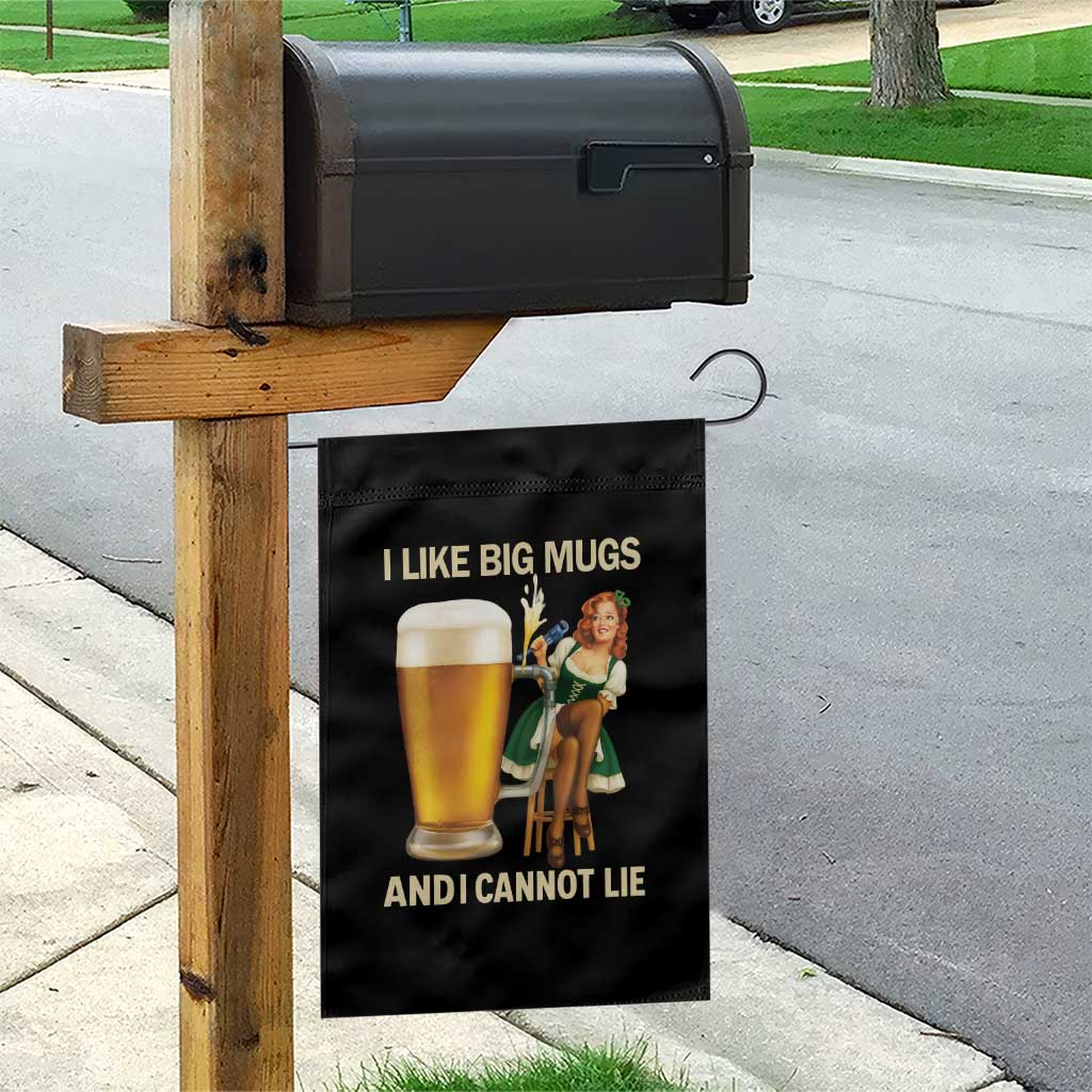 Oktoberfest Beer Garden Flag Funny I Like Big Mugs Pin Up Girl Dirndl - Wonder Print Shop