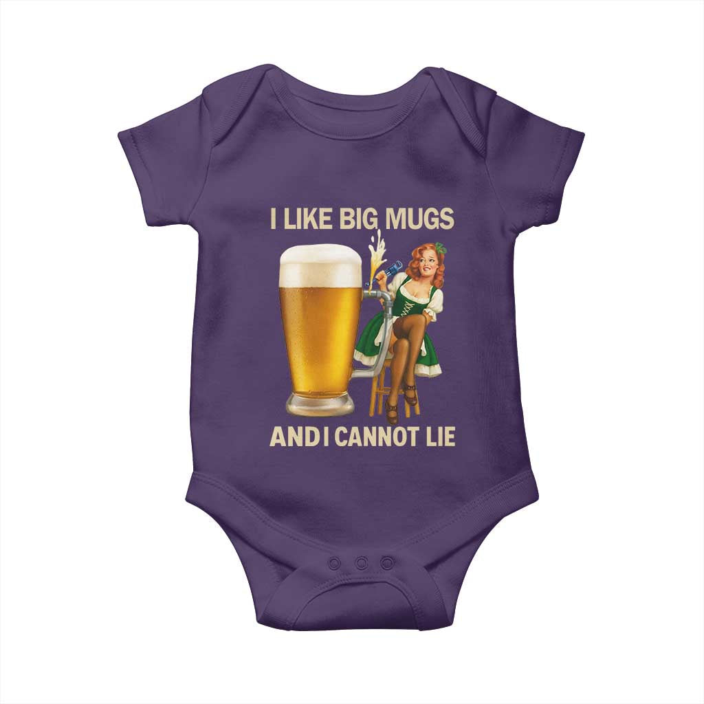 Oktoberfest Beer Baby Onesie Funny I Like Big Mugs Pin Up Girl Dirndl - Wonder Print Shop