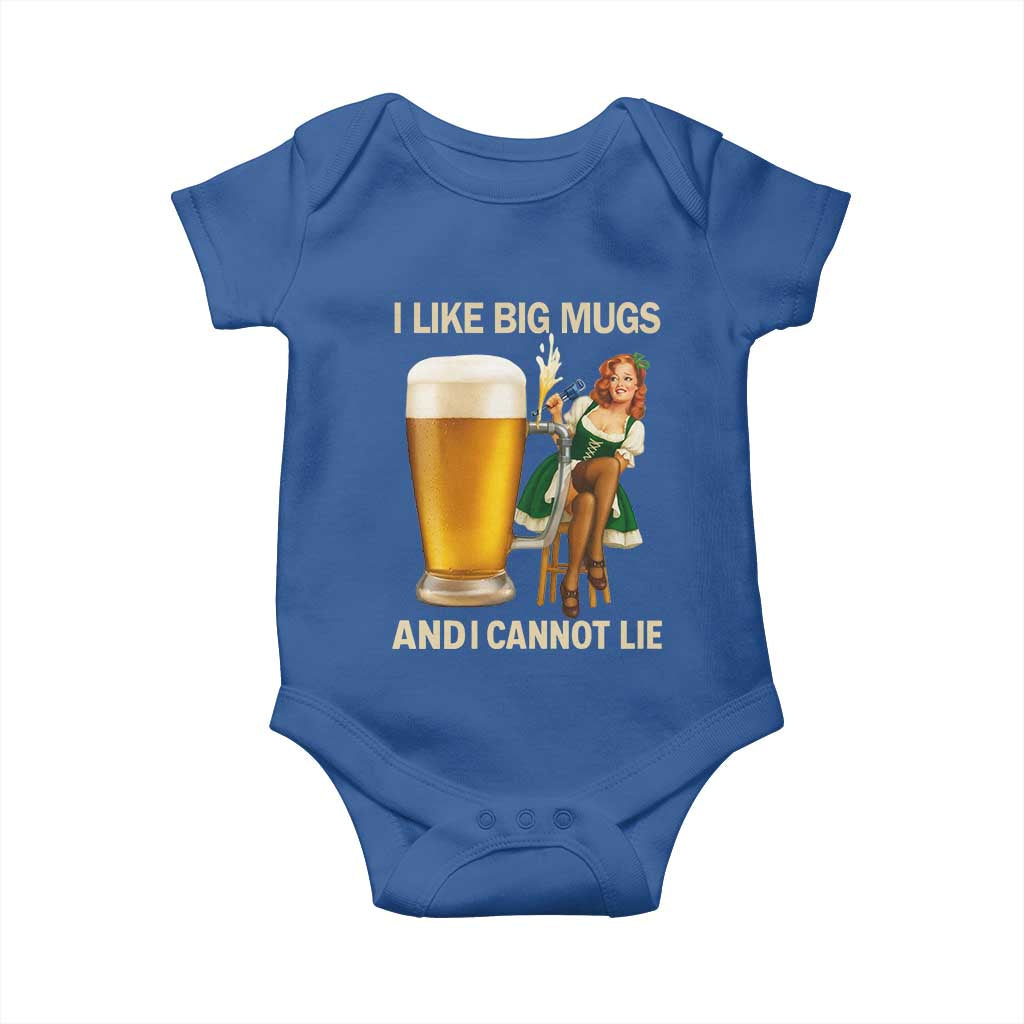 Oktoberfest Beer Baby Onesie Funny I Like Big Mugs Pin Up Girl Dirndl - Wonder Print Shop