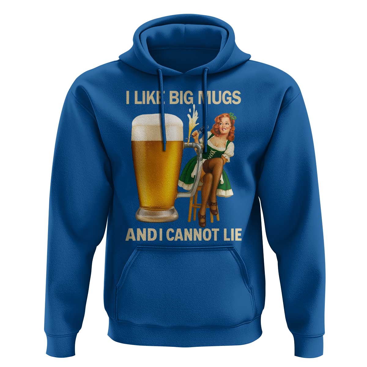 Oktoberfest Beer Hoodie Funny I Like Big Mugs Pin Up Girl Dirndl - Wonder Print Shop