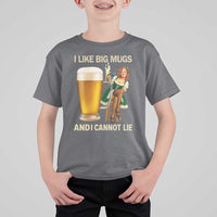 Oktoberfest Beer T Shirt For Kid Funny I Like Big Mugs Pin Up Girl Dirndl - Wonder Print Shop