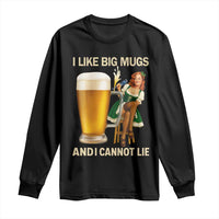 Oktoberfest Beer Long Sleeve Shirt Funny I Like Big Mugs Pin Up Girl Dirndl - Wonder Print Shop
