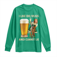 Oktoberfest Beer Long Sleeve Shirt Funny I Like Big Mugs Pin Up Girl Dirndl - Wonder Print Shop