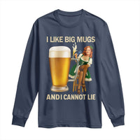 Oktoberfest Beer Long Sleeve Shirt Funny I Like Big Mugs Pin Up Girl Dirndl - Wonder Print Shop