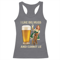 Oktoberfest Beer Racerback Tank Top Funny I Like Big Mugs Pin Up Girl Dirndl - Wonder Print Shop