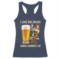 Oktoberfest Beer Racerback Tank Top Funny I Like Big Mugs Pin Up Girl Dirndl - Wonder Print Shop