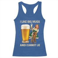 Oktoberfest Beer Racerback Tank Top Funny I Like Big Mugs Pin Up Girl Dirndl - Wonder Print Shop