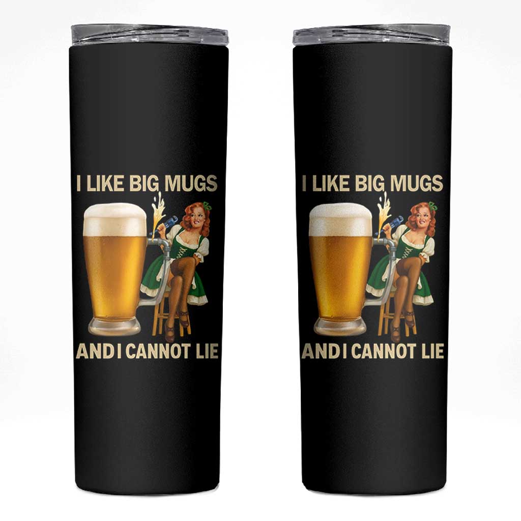 Oktoberfest Beer Skinny Tumbler Funny I Like Big Mugs Pin Up Girl Dirndl - Wonder Print Shop