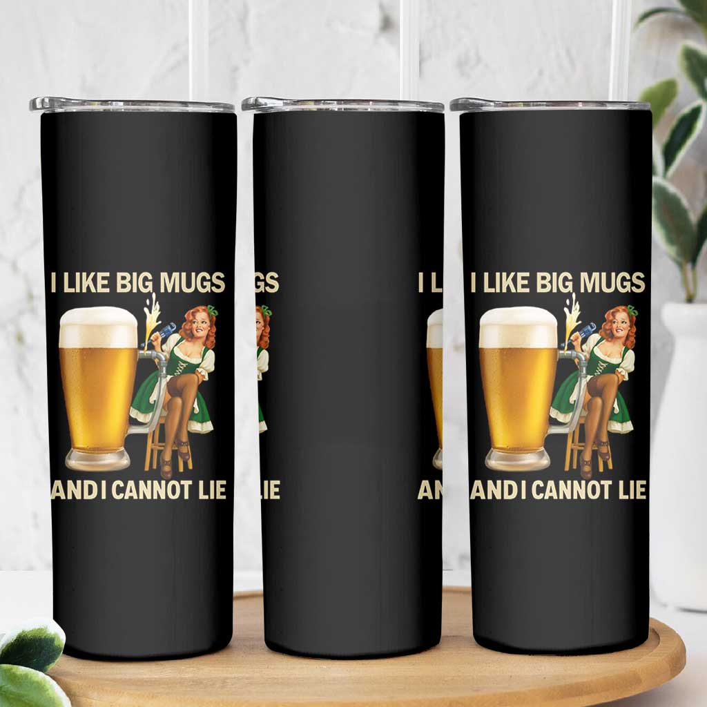 Oktoberfest Beer Skinny Tumbler Funny I Like Big Mugs Pin Up Girl Dirndl - Wonder Print Shop